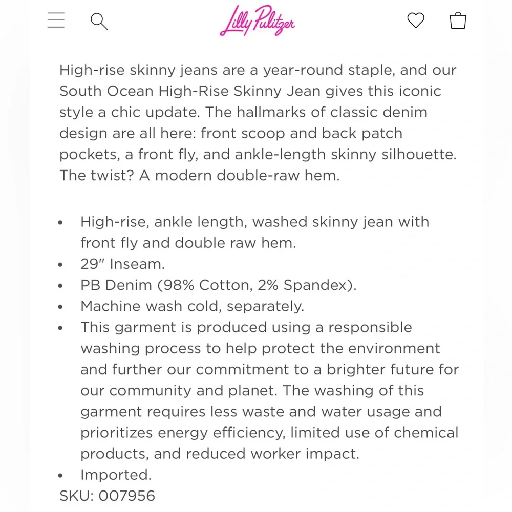 Lilly Pulitzer Pink Ankle Jeans - Picture 14 of 14